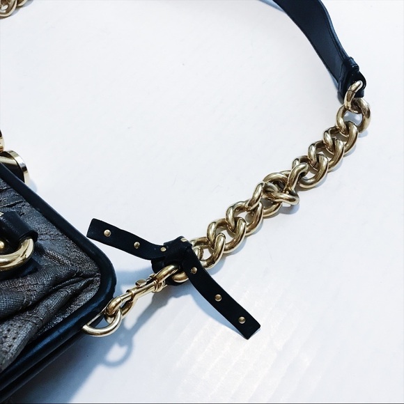 Marc Jacobs - Pewter Quilted Leather Stam Shoulder Bag - Picture 6 of 8